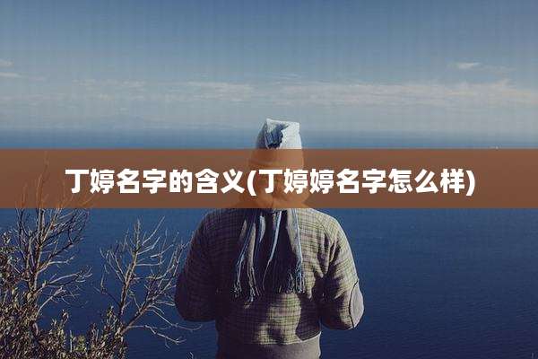 丁婷名字的含义(丁婷婷名字怎么样)