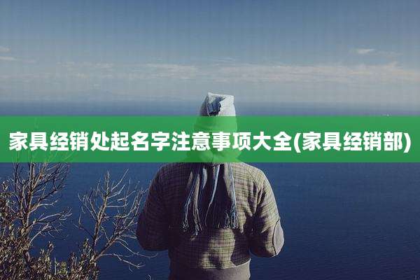 家具经销处起名字注意事项大全(家具经销部)