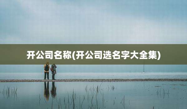 开公司名称(开公司选名字大全集)