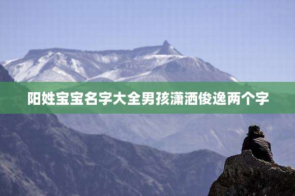 阳姓宝宝名字大全男孩潇洒俊逸两个字