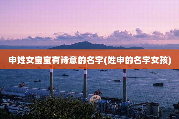 申姓女宝宝有诗意的名字(姓申的名字女孩)