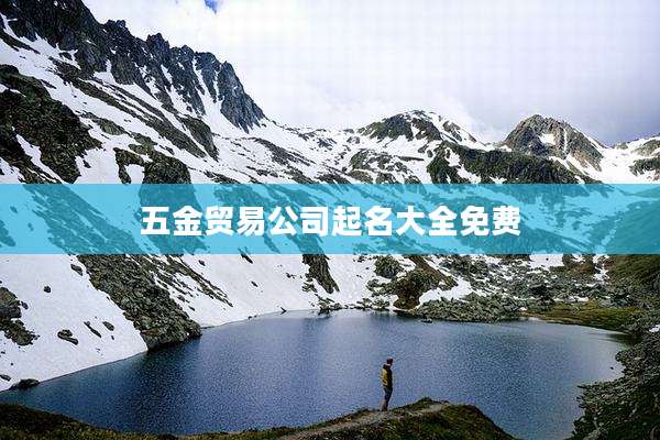 五金贸易公司起名大全免费