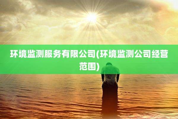 环境监测服务有限公司(环境监测公司经营范围)