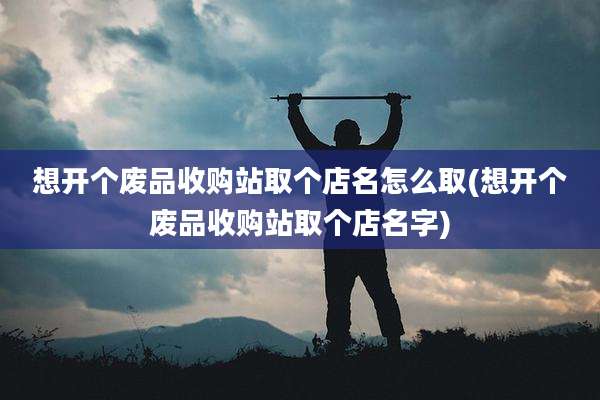 想开个废品收购站取个店名怎么取(想开个废品收购站取个店名字)