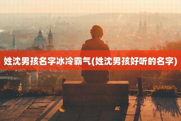 姓沈男孩名字冰冷霸气(姓沈男孩好听的名字)