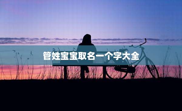 管姓宝宝取名一个字大全