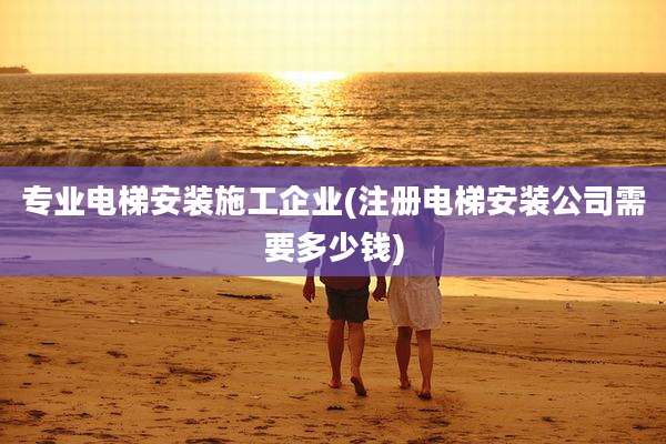 专业电梯安装施工企业(注册电梯安装公司需要多少钱)