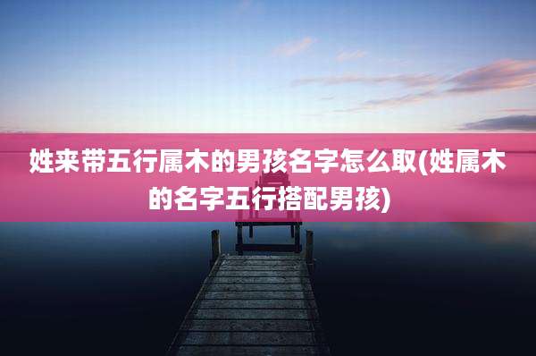 姓来带五行属木的男孩名字怎么取(姓属木的名字五行搭配男孩)