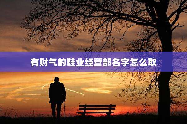 有财气的鞋业经营部名字怎么取