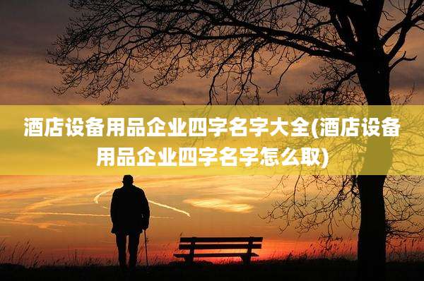 酒店设备用品企业四字名字大全(酒店设备用品企业四字名字怎么取)