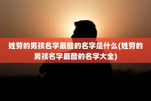 姓劳的男孩名字最酷的名字是什么(姓劳的男孩名字最酷的名字大全)