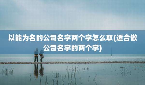 以能为名的公司名字两个字怎么取(适合做公司名字的两个字)