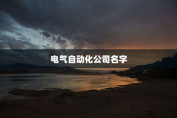 电气自动化公司名字