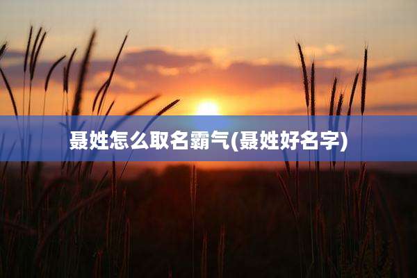 聂姓怎么取名霸气(聂姓好名字)