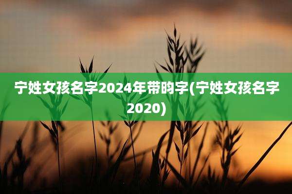 宁姓女孩名字2024年带昀字(宁姓女孩名字2020)