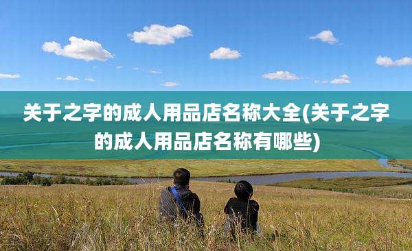 关于之字的成人用品店名称大全(关于之字的成人用品店名称有哪些)