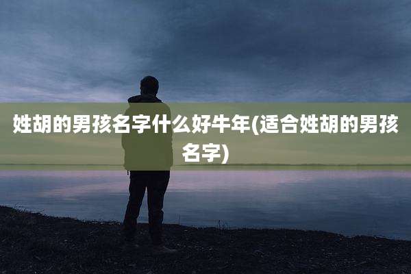 姓胡的男孩名字什么好牛年(适合姓胡的男孩名字)