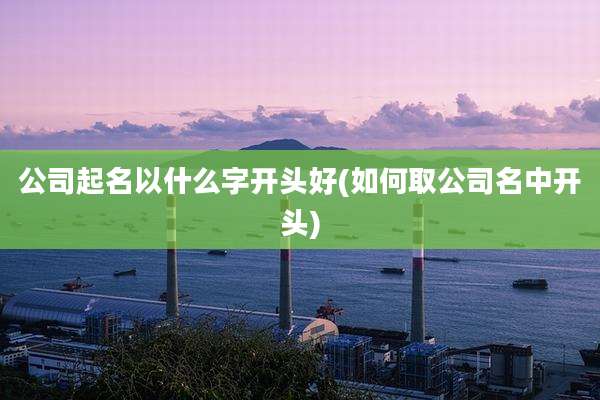 公司起名以什么字开头好(如何取公司名中开头)