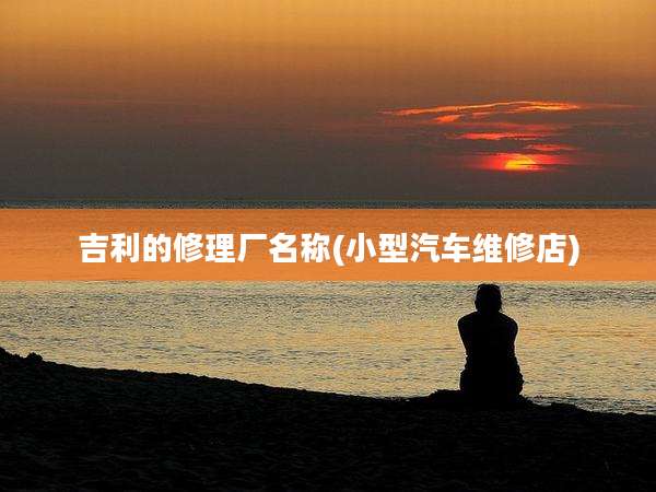 吉利的修理厂名称(小型汽车维修店)
