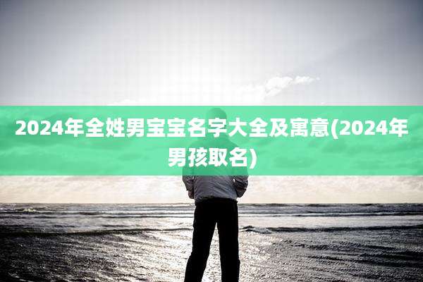 2024年全姓男宝宝名字大全及寓意(2024年男孩取名)