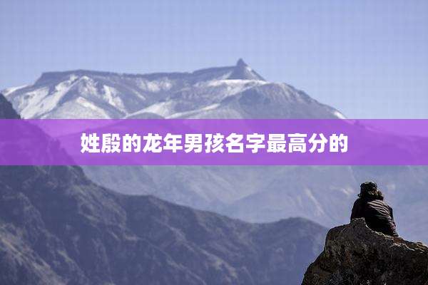 姓殷的龙年男孩名字最高分的