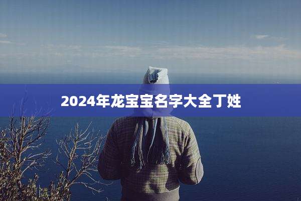 2024年龙宝宝名字大全丁姓