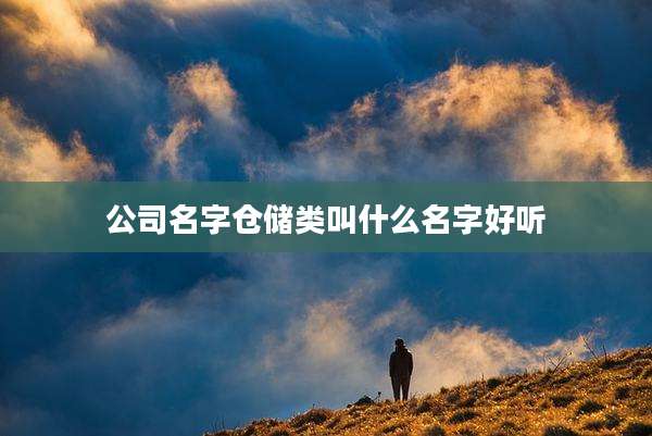 公司名字仓储类叫什么名字好听