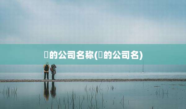 垚的公司名称(犇的公司名)