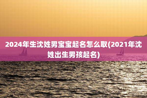 2024年生沈姓男宝宝起名怎么取(2021年沈姓出生男孩起名)