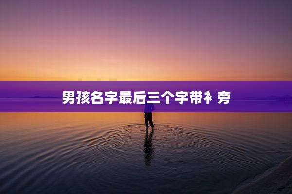 男孩名字最后三个字带衤旁