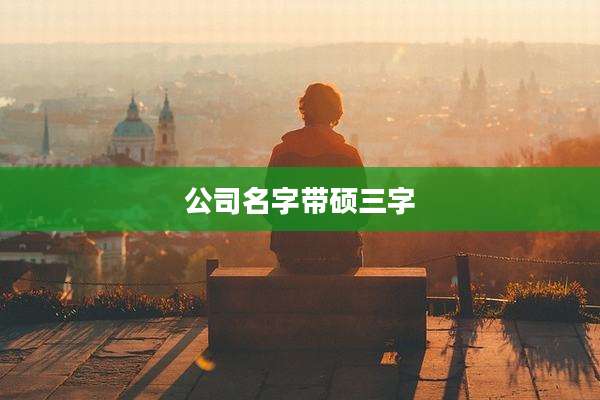 公司名字带硕三字