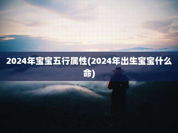 2024年宝宝五行属性(2024年出生宝宝什么命)