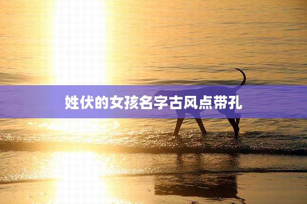 姓伏的女孩名字古风点带孔