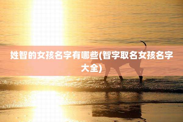 姓智的女孩名字有哪些(智字取名女孩名字大全)