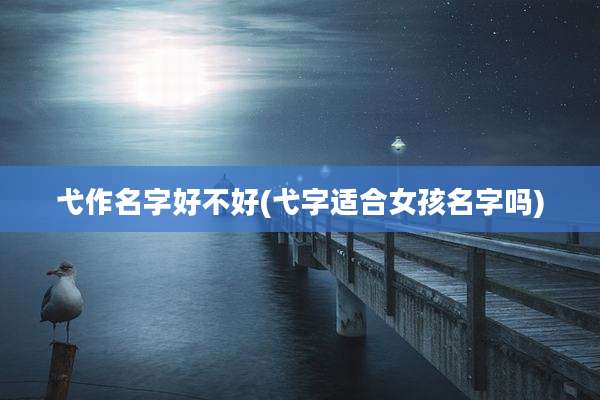 弋作名字好不好(弋字适合女孩名字吗)