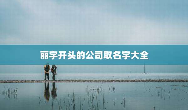丽字开头的公司取名字大全