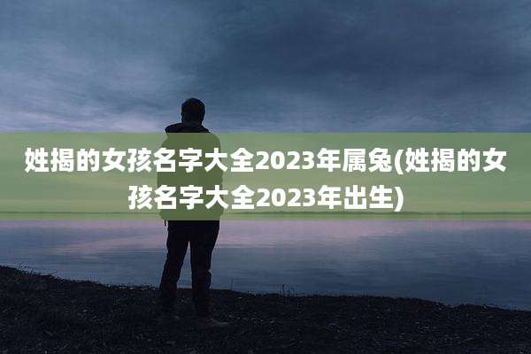 姓揭的女孩名字大全2023年属兔(姓揭的女孩名字大全2023年出生)
