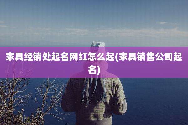 家具经销处起名网红怎么起(家具销售公司起名)