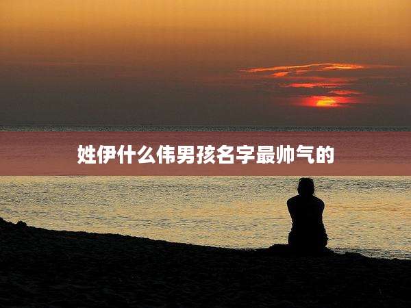姓伊什么伟男孩名字最帅气的