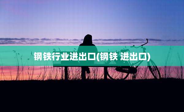 钢铁行业进出口(钢铁 进出口)