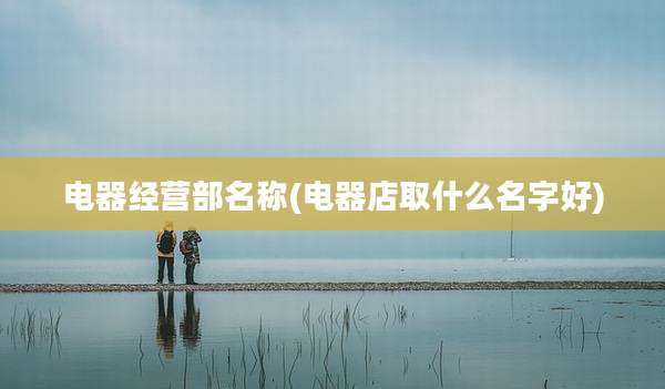 电器经营部名称(电器店取什么名字好)