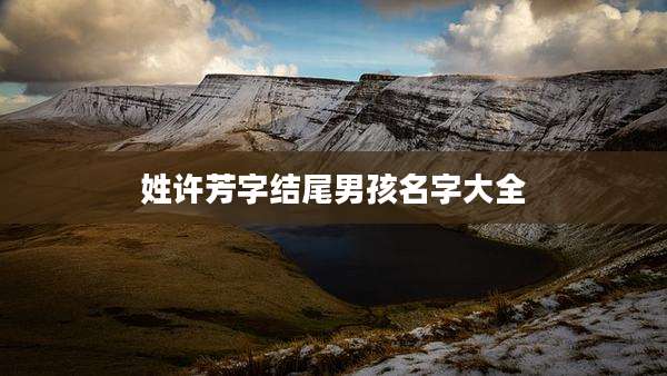 姓许芳字结尾男孩名字大全
