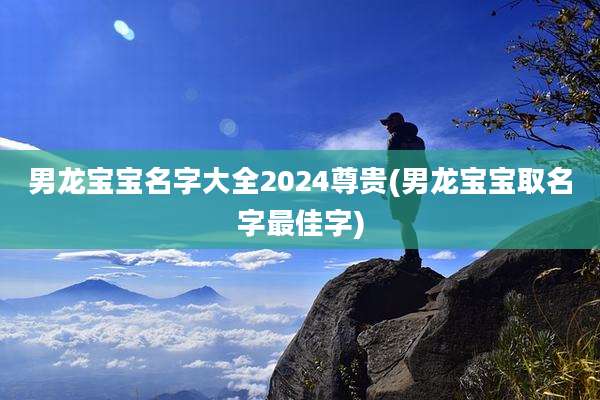 男龙宝宝名字大全2024尊贵(男龙宝宝取名字最佳字)