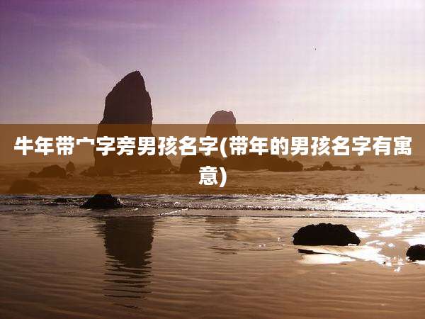 牛年带宀字旁男孩名字(带年的男孩名字有寓意)