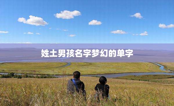 姓土男孩名字梦幻的单字
