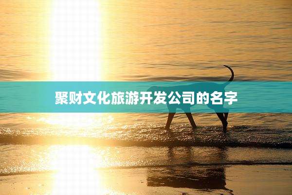聚财文化旅游开发公司的名字