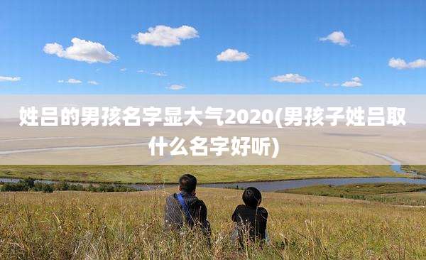 姓吕的男孩名字显大气2020(男孩子姓吕取什么名字好听)