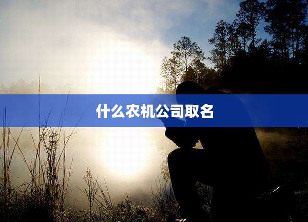 什么农机公司取名