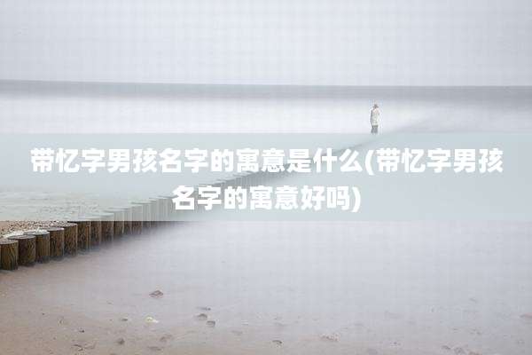 带忆字男孩名字的寓意是什么(带忆字男孩名字的寓意好吗)