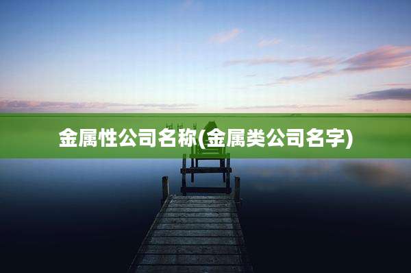 金属性公司名称(金属类公司名字)
